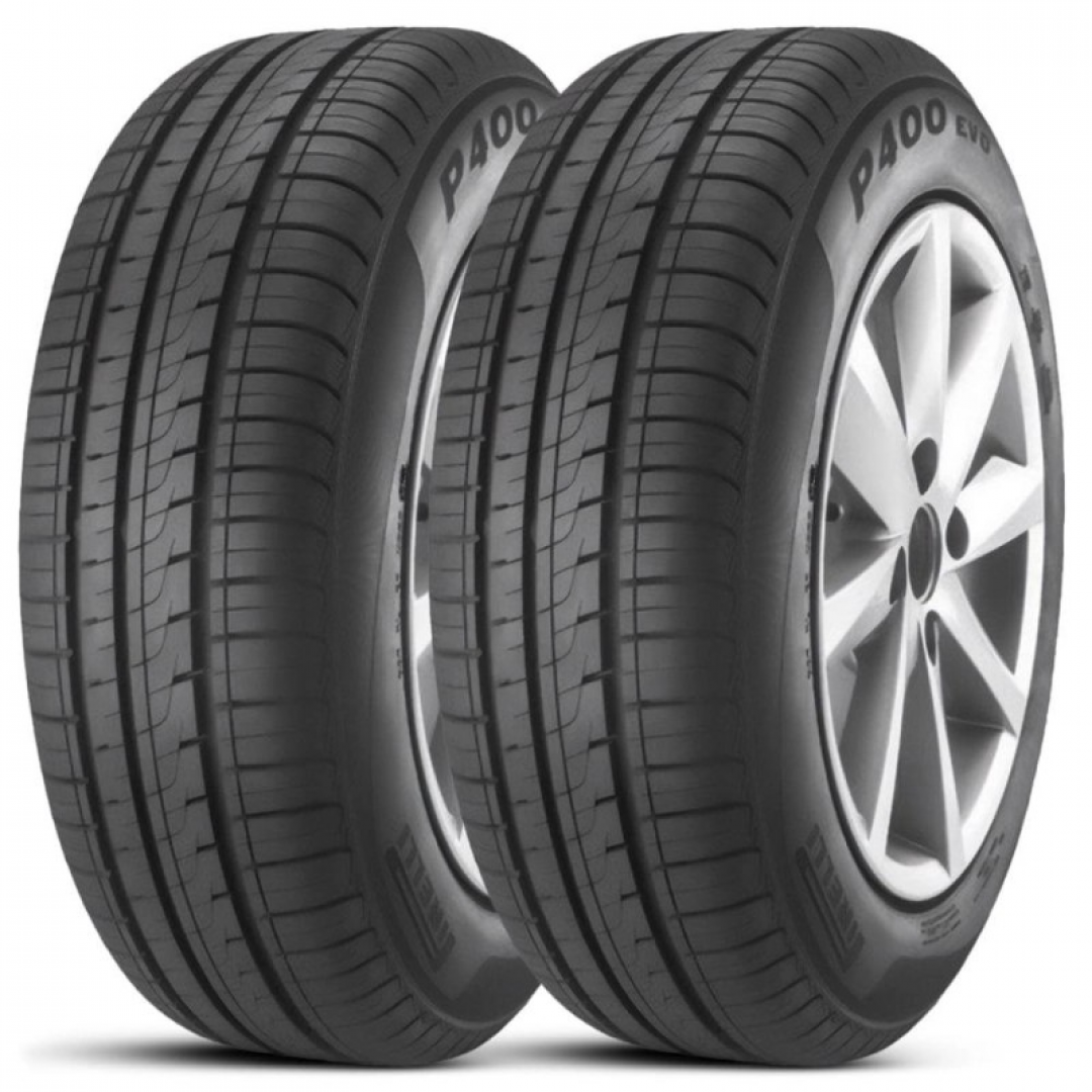 Kit 2 Pneu Aro 14 175/65R14 Pirelli 82H tl P400 Evo